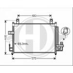 Condensatore, Climatizzatore PER Kia Rio 4/5 türig 02-05DAL 02-05