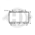 Radiatore, Raffreddamento motore PER Chevrolet/Daewoo Lacetti 04-10DAL 03-06              370x700
