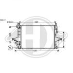 Radiatore, Raffreddamento motore PER Volvo S60 (Typ RS) 00-04DAL 98-06              622x426