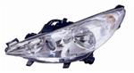 FARO PEUGEOT 207 C/FEND. PARAB. CROMATA DX