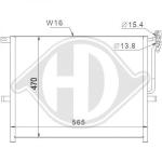 Condensatore, Climatizzatore PER Klimaprodukte KondensatorenDAL BMW X3 E83 07/2003