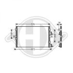 Condensatore, Climatizzatore PER Klimaprodukte KondensatorenDAL PT CRUISER 06/2003->>