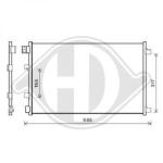 Condensatore, Climatizzatore PER Nissan Qashqai 10-13DAL NISSAN QASHQAI 10/2006->>