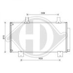 Condensatore, Climatizzatore PER Klimaprodukte KondensatorenDAL HONDA ACCORD VIII 07/2008