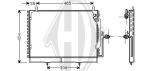 Condensatore, Climatizzatore PER Klimaprodukte KondensatorenDAL M B W 124 09/1985