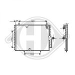Condensatore, Climatizzatore PER Mercedes 200-320E(W124) 93-95DAL M B W 124 01/1985