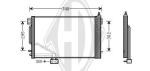 Condensatore, Climatizzatore PER Klimaprodukte KondensatorenDAL MERCEDES SLK R-171 2004->>