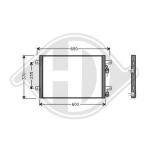 Condensatore, Climatizzatore PER Seat Alhambra 96-00DAL VW SHARAN 03/1995