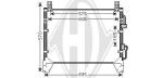 Condensatore, Climatizzatore PER Klimaprodukte KondensatorenDAL SSANG YONG REXTON 06/2003