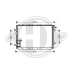 Condensatore, Climatizzatore PER Klimaprodukte KondensatorenDAL KIA SORENTO 08/2002