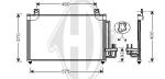 Condensatore, Climatizzatore PER Klimaprodukte KondensatorenDAL KIA RIO 08/2000