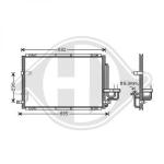 Condensatore, Climatizzatore PER Klimaprodukte KondensatorenDAL KIA CARENS II 07/2002