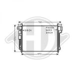Condensatore, Climatizzatore PER Nissan Navara 05-10DAL Pathfinder 05-10