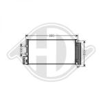 Condensatore, Climatizzatore PER Klimaprodukte KondensatorenDAL Fiat LINEA 07-