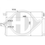 Condensatore, Climatizzatore PER Klimaprodukte KondensatorenDAL JEEP GR. CHEROKEE 11/2010