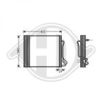 Condensatore, Climatizzatore PER Mercedes Smart Coupe/Cabrio 98-06DAL SMART City Coupe/Cabrio