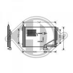 Condensatore, Climatizzatore PER Mercedes C-Kl. (C203)Sportcoupe 01-04DAL MERCEDES C-Klasse W-203