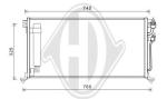 Condensatore, Climatizzatore PER Mitsubishi Lancer(Lim/Kombi) 03-07DAL Lancer 03-08