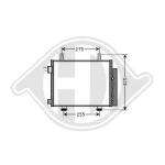 Condensatore, Climatizzatore PER Nissan Pixo 09->>DAL NISSAN PIXO 04/2009