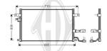 Condensatore, Climatizzatore PER Klimaprodukte KondensatorenDAL DAEWOO LACETTI 07/2003