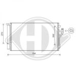 Condensatore, Climatizzatore PER Klimaprodukte KondensatorenDAL HYUNDAI IX35 08/2009