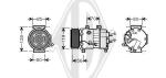 Compressore, Climatizzatore PER Klimaprodukte KlimakompressorDAL CITR C4 2003