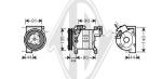 Compressore, Climatizzatore PER Klimaprodukte KlimakompressorDAL NISSAN X-TRAIL 2005