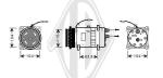 Compressore, Climatizzatore PER Klimaprodukte KlimakompressorDAL FIAT CROMA II 05/1992