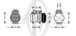 Compressore, Climatizzatore PER Klimaprodukte KlimakompressorDAL Mercedes S-Klasse W-126