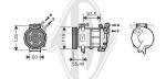 Compressore, Climatizzatore PER Klimaprodukte KlimakompressorDAL PEUGEOT 308/3008 1,6 HDI