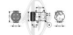 Compressore, Climatizzatore PER Klimaprodukte KlimakompressorDAL RENAULT LAGUNA II 03/2001