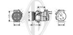 Compressore, Climatizzatore PER Klimaprodukte KlimakompressorDAL RENAULT LAGUNA III 10/2007