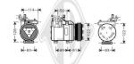 Compressore, Climatizzatore PER Klimaprodukte KlimakompressorDAL HYUNDAI ELANTRA 4 05/2000