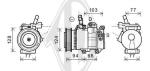 Compressore, Climatizzatore PER Klimaprodukte KlimakompressorDAL HYUNDAI I20 09/2008