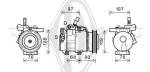 Compressore, Climatizzatore PER Klimaprodukte KlimakompressorDAL KIA RIO 03/2005