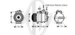 Compressore, Climatizzatore PER Klimaprodukte KlimakompressorDAL MERCEDES W-204 / W211