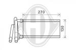 Scambiatore calore, Riscaldamento abitacolo PER Klimaprodukte HeizungskÃ¼hlerDAL LEXUS IS 200D 08/2005
