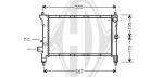 Radiatore, Raffreddamento motore PER Klimaprodukte KuehlerDAL ROVER 111 03/1990