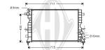 Radiatore, Raffreddamento motore PER Klimaprodukte KuehlerDAL ROVER DISCOVERY II 01/1999