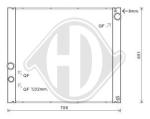 Radiatore, Raffreddamento motore PER Klimaprodukte KuehlerDAL ROVER RANGE ROVER 05/2005