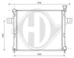 Radiatore, Raffreddamento motore PER Klimaprodukte KuehlerDAL JEEP GR. CHEROKEE 10/2004