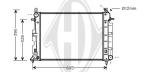 Radiatore, Raffreddamento motore PER Klimaprodukte KuehlerDAL SAAB 900 07/1993