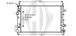 Radiatore, Raffreddamento motore PER Klimaprodukte KuehlerDAL SAAB 9-3 02/2008