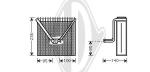 Evaporatore, Climatizzatore PER Klimaprodukte VerdampferDAL VERDAMPFER SKODA