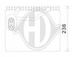 Evaporatore, Climatizzatore PER Klimaprodukte VerdampferDAL VERDAMPFER HYUNDAI