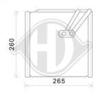 Evaporatore, Climatizzatore PER Klimaprodukte VerdampferDAL VERDAMPFER HYUNDAI
