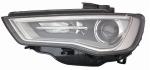 FARO AUDI A3 2012 3/4/5 PORTE XENON PARAB. INTERNA GRIGIA C/MOTORE A LED DX