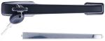 MANIGLIA ESTERNA ANT. VOLKSWAGEN GOLF 1974-1983 - JETTA  1984 NERA C/INSERTO CROMATO C/CHIAVE DX