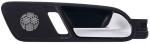 MANIGLIA APRIPORTA INTERNA POS VOLKSWAGEN TIGUAN 2007-2011 NERA C/LEVA ARGENTO C/FORO PULSANTE DX